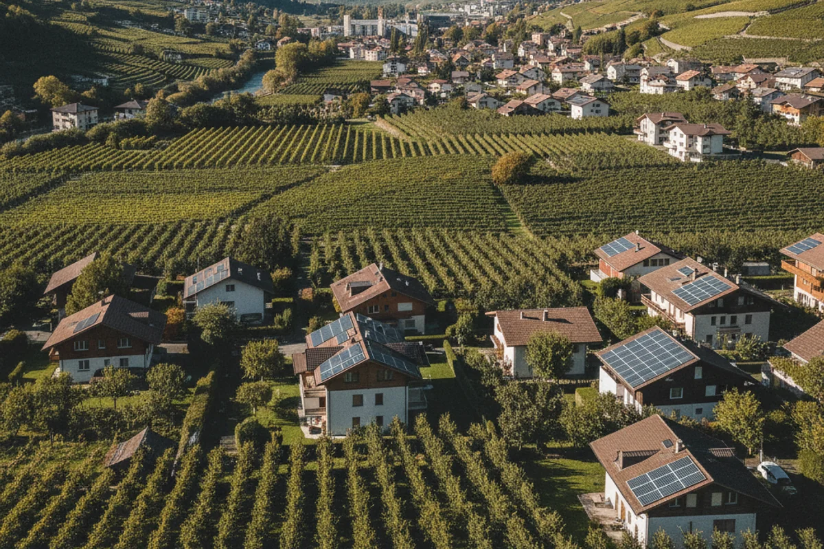 Panneaux solaires à Martigny, Valais