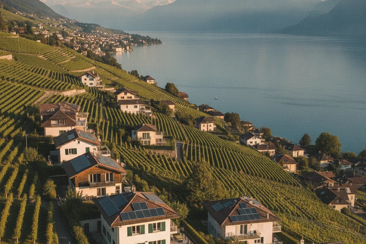 Panneaux solaires à Montreux, Vaud