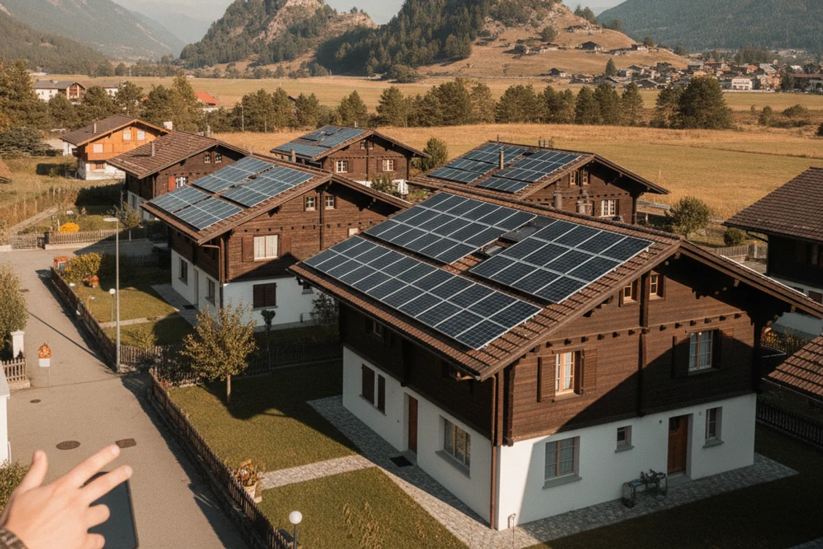 Panneaux solaires à Sion, Valais